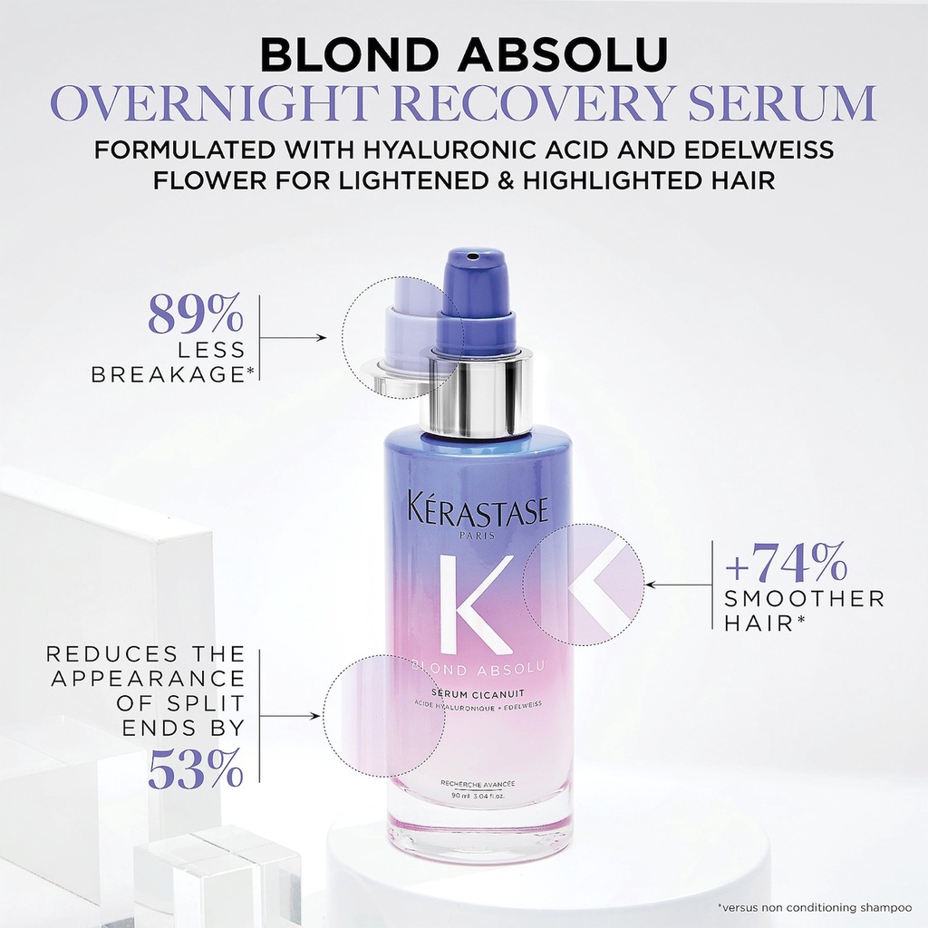 Tinh dầu dưỡng tóc nhuộm Kerastase Blond Absolu Serum Cicanuit Night Serum 90ml