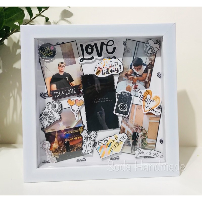 [Sâu lòng 2 cm]Set làm khung ảnh Nổi/Khung ảnh scrapbook kèm clip hướng dẫn | BigBuy360 - bigbuy360.vn