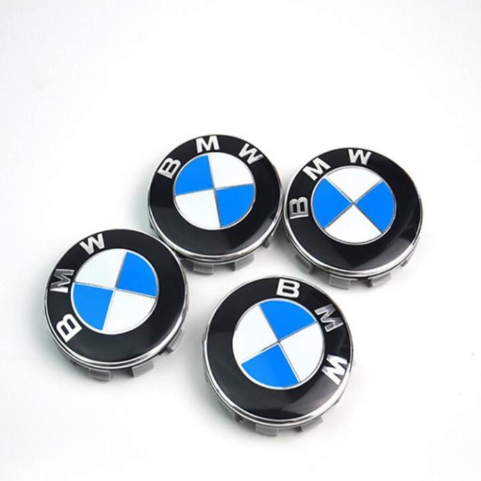 [GIÁ SỐC - HÀNG CHÍNH HÃNG] Logo chụp mâm, ốp lazang bánh xe ô tô BMW - Đường kính 68mm và 55mm - Nhựa ABS