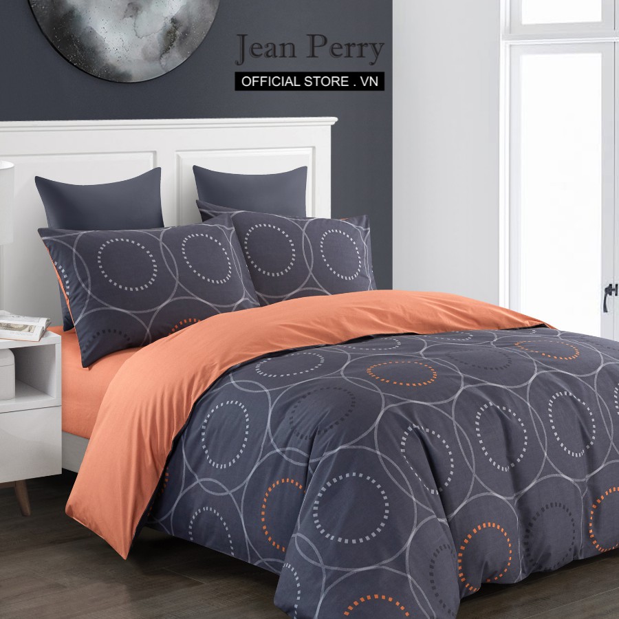 Bộ ga áo gối kèm vỏ chăn Cotton Jean Perry Monde 1m6x2m 1m8x2m +30cm