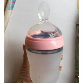 Núm thìa ăn dặm silicon mềm cho bình Comotomo 150ml/250ml