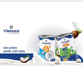 NƯỚC CỐT DỪA TƯƠI VIETCOCO Lon 400ml