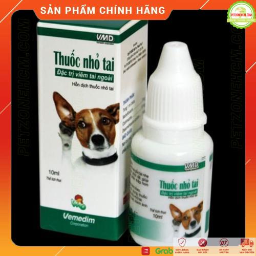 Chai nhỏ tai cho mèo Vemedim Ear Drops 10ml ️ FREESHIP️ thuốc nhỏ tai chó chặn ngay triệu chứng viêm tai ngoài