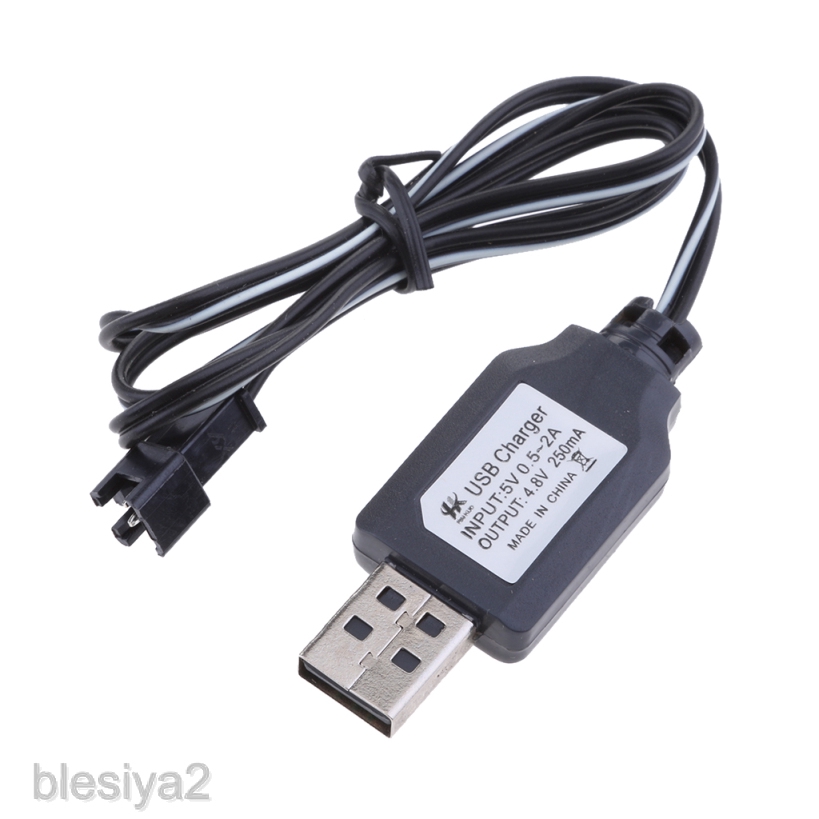 Dây Cáp Sạc Pin 4.8V Ni / Cd Cao Cấp Blesiya2 Dành Cho Ô Tô Đồ Chơi RC