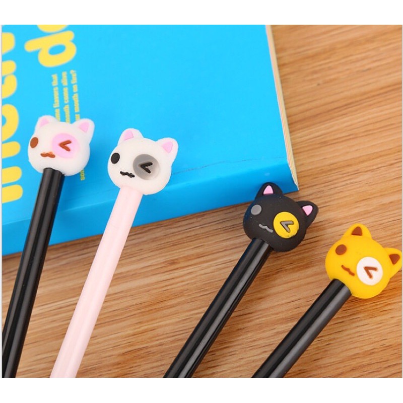 Bút gel hình mèo nháy mắt cảm xúc