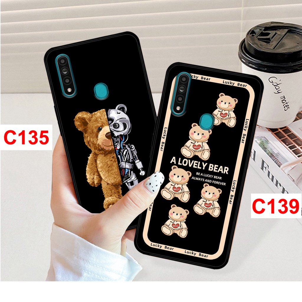 Ốp lưng Oppo A31 in hình gấu bear cute đáng yêu. Ốp oppo a31 rẻ bền đẹp.