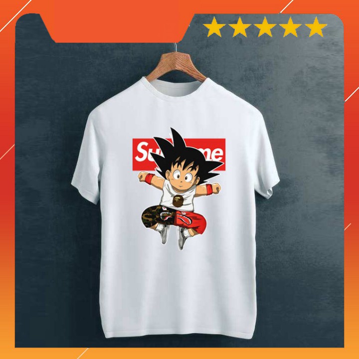Sản phẩm Chất Lượng (CÓ VIDEO)Áo thun SONGOKU SUPREME Nam Nữ (Đen, Trắng) Sản phẩm Chất Lượng