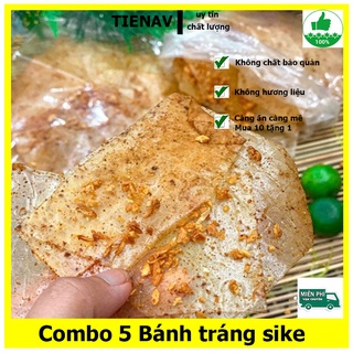 Combo 5 Bánh tráng muối sì ke bơ tỏi phơi sương tây ninh dẻo siêu cay