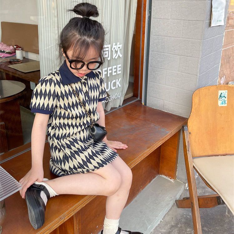 Aiyaya quần áo bé gái váy cotton tinh khiết cho bé gái váy polo phong cách hàn quốc