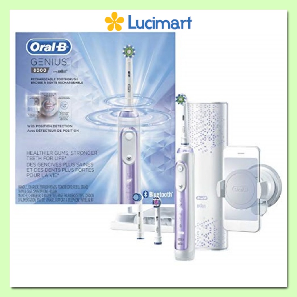 Bàn chải điện Oral-B Genius 8000 Pink [Hàng Đức]