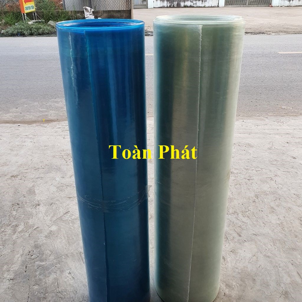 ( Khổ cao 1M x dài 20m x dày 8 dem ) Tôn nhựa lấy sáng màu Xanh/ màu trắng