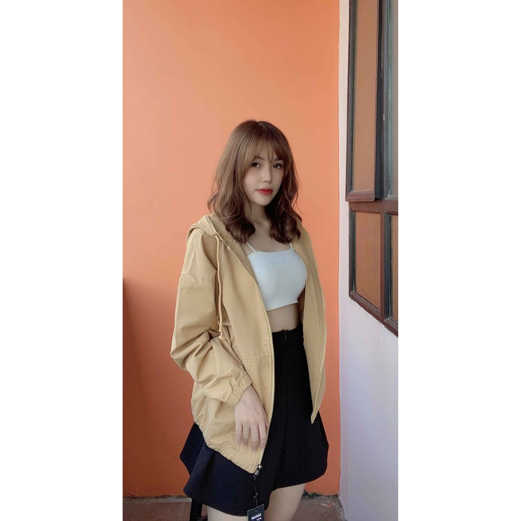 [Mã WASKT304 giảm 15% tối đa 30K đơn 99K] Gooan- Áo khoác kaki basic WASH | BigBuy360 - bigbuy360.vn