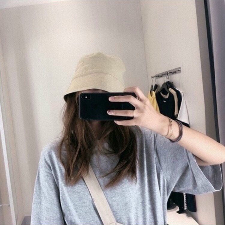 Mũ bucket trơn tròn vành phong cách nhiều màu NB28