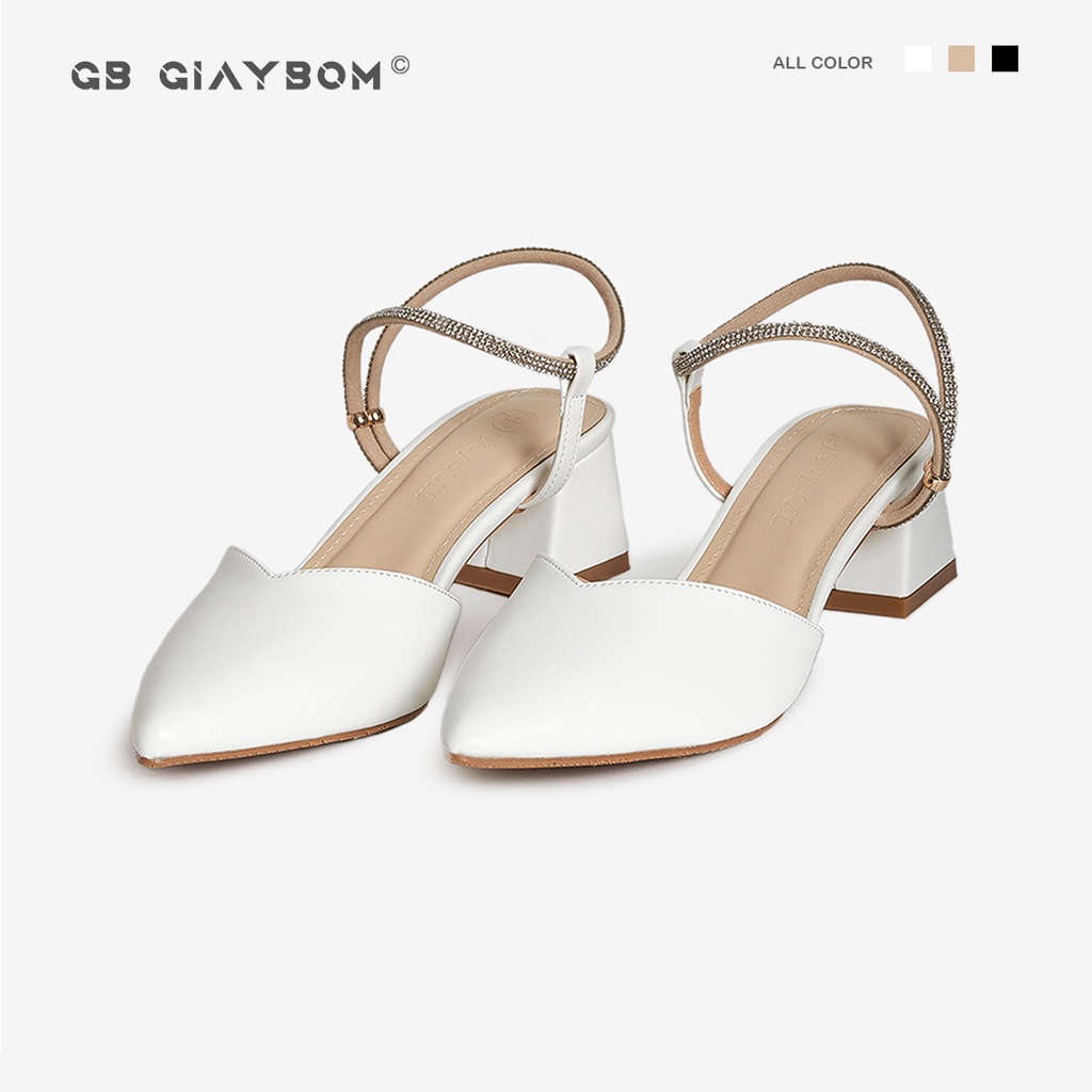 Giày cao gót giayBOM mũi nhọn đế cao 4 cm GB00126