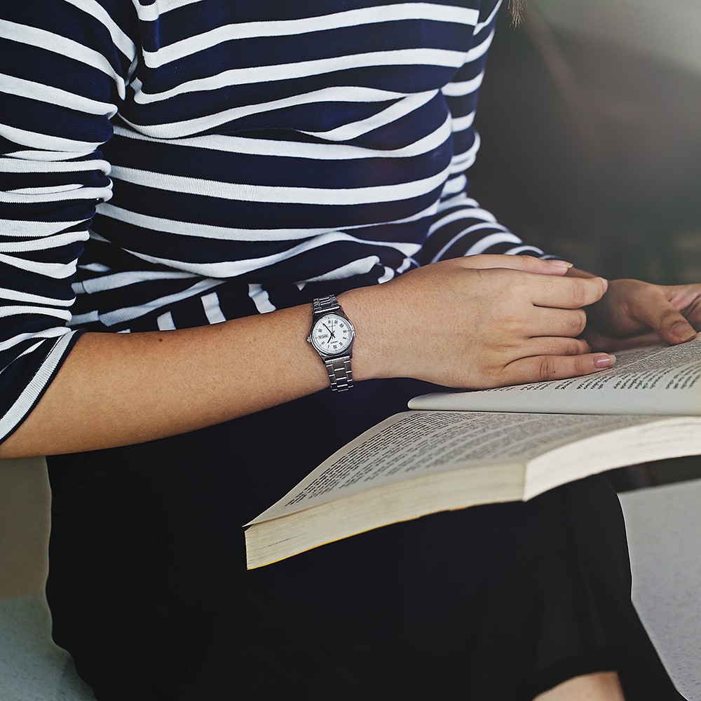 Đồng hồ nữ dây kim loại Casio Anh Khuê LTP-V006D-7BUDF