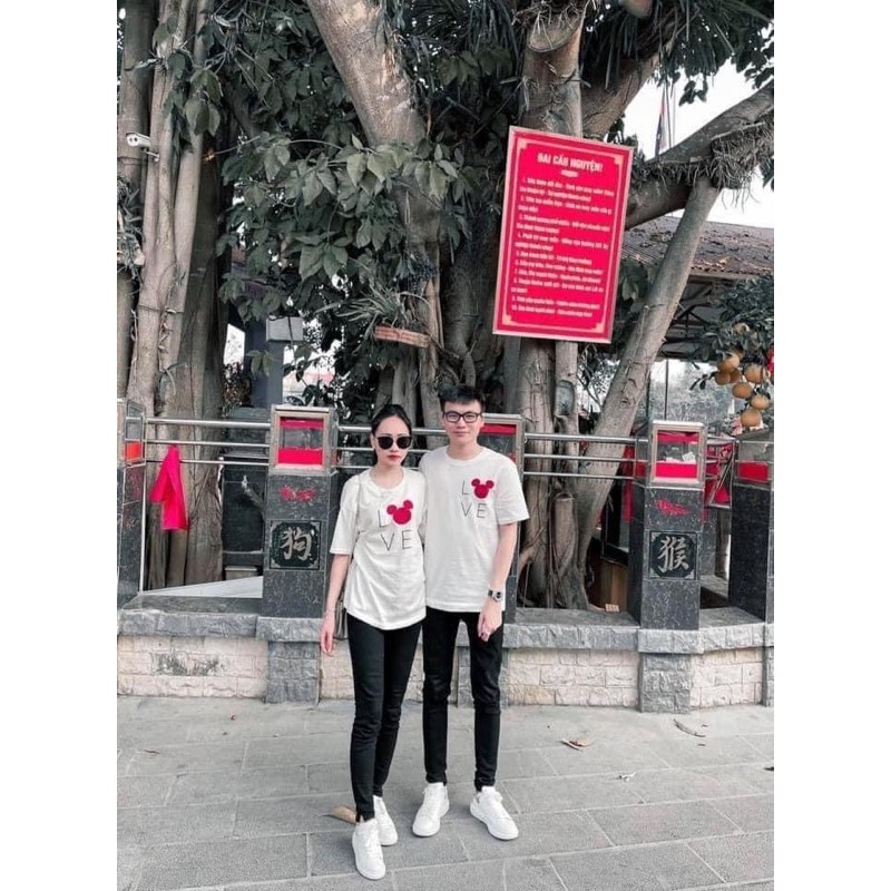 BÁN SỈ ÁO ĐÔI HÌNH MICKY ĐỎ CHO NAM NỮ