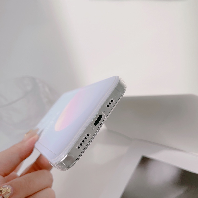 Ốp Điện Thoại Tpu In Hình Mặt Trăng Màu Tím Nhạt Cho iphone 15 14 13 12 mini 11 pro max x xs xr 8 7 plus