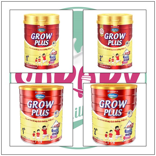 Sữa bột Vinamilk Dielac Growplus 1+/2+ Lon 900g_15kg_Subaby