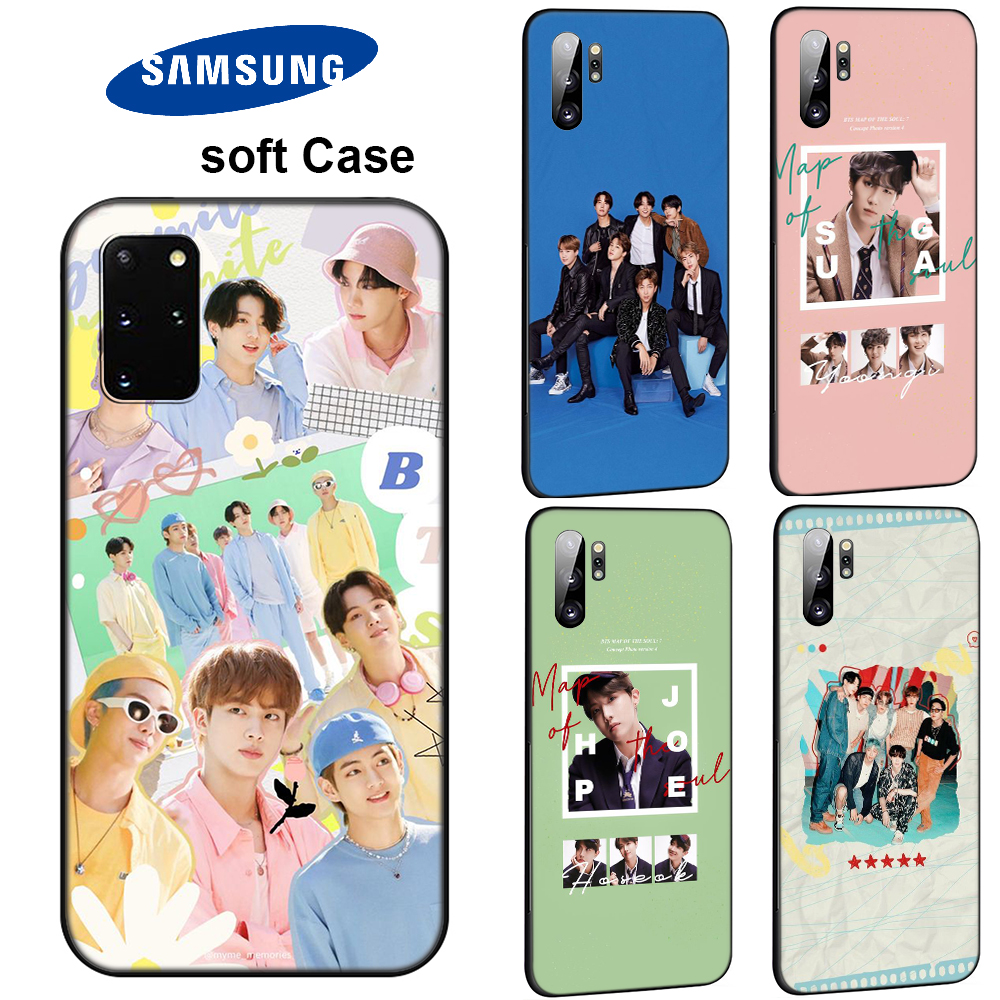 Mềm Ốp Điện Thoại Dẻo Hình Bts Jk V Rm Jin Suga Jhope Jimin Cho Samsung Galaxy J4 + J6 + J2 J7 J5 Prime Core Pro J4 J6 J8 2018 Plus J730 Sh214