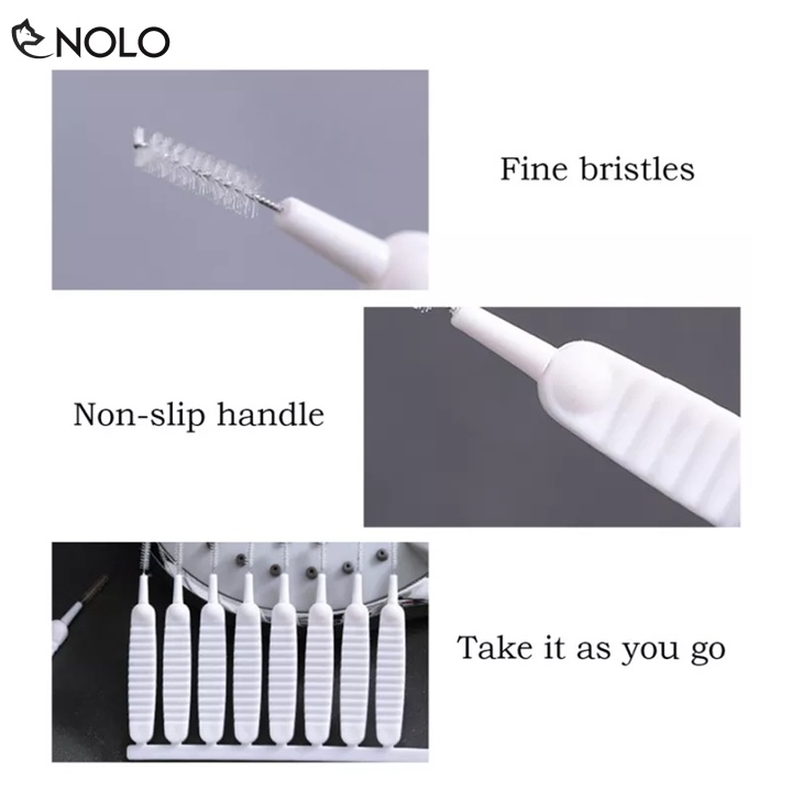 Set 10 Bàn Chải Cọ Nylon Mini Vệ Sinh Lỗ Tai Nghe Loa Chui Sạc Vòi Sen Loa Các Chi Tiết Có Chi Tiết Nhỏ Dễ Tắc Nghẽn