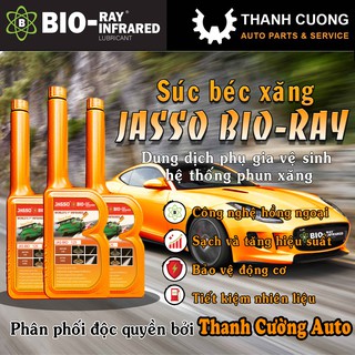 [Chính hãng] Súc Béc JASSO BIO – RAY Cao Cấp Cho Xe Hơi -  Phụ Gia Vệ Sinh Hệ Thống Phun Xăng.