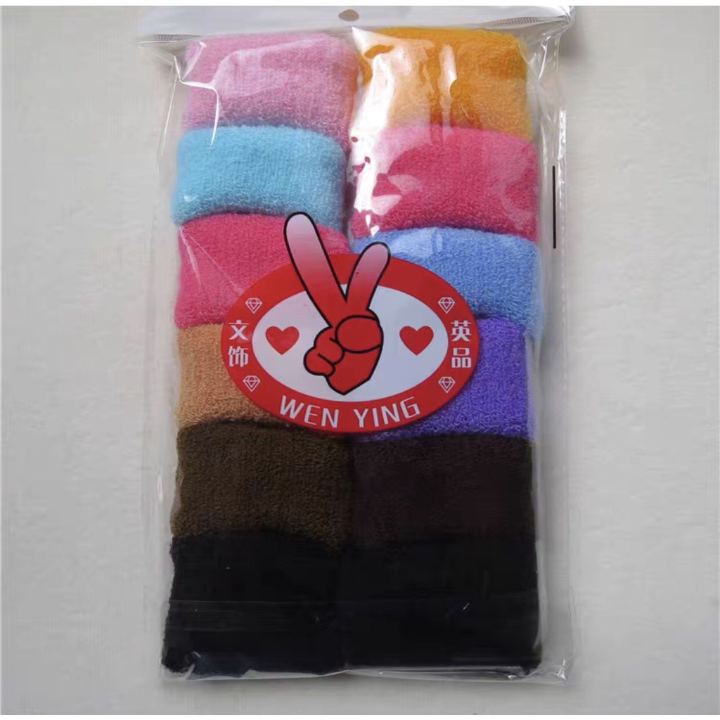 Sét 12 Dây Cột Tóc Thun Bản To