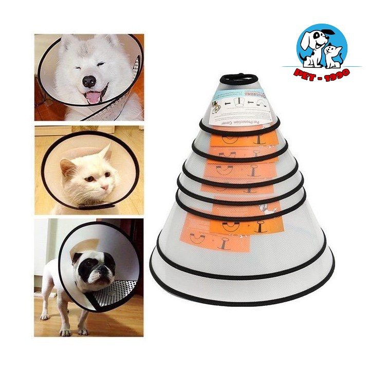 [Mã PET50K giảm Giảm 10% - Tối đa 50K đơn từ 250K] Vòng Cổ/ Loa Chống Liếm Cho Chó Mèo - Dùng Bôi Thu.ốc Cho Chó Mèo