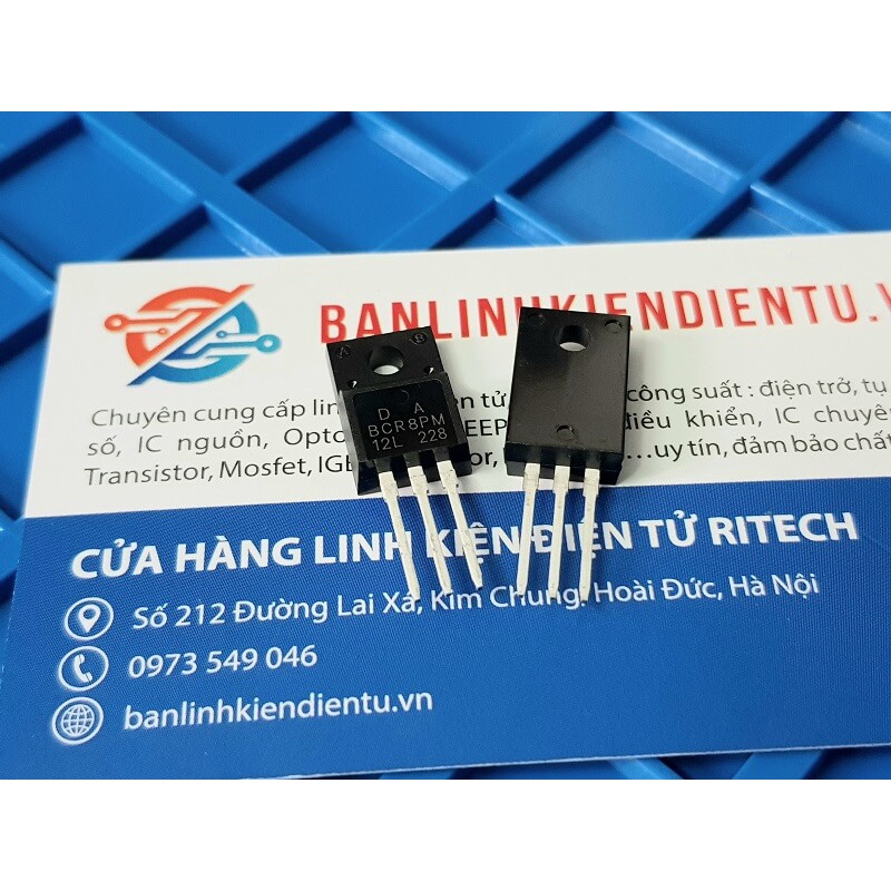 Combo 5 chiếc BCR8PM-12L, BCR8PM Triac 8A 400-600V TO-220