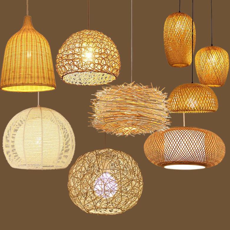 Đèn tre đèn mây tre đèn lồng tre đèn thả mây tre mã a002