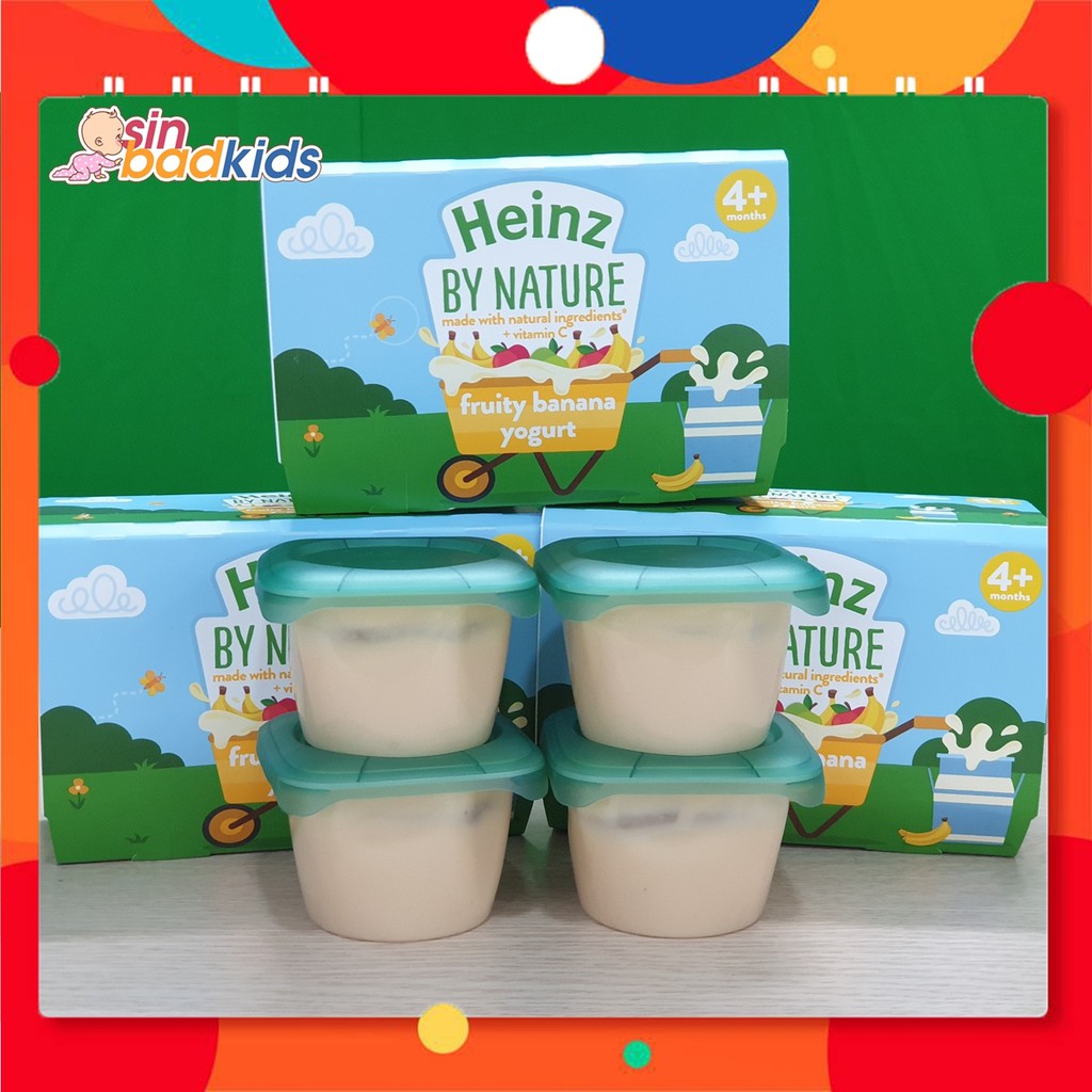 [ SIÊU KHUYẾN MÃI ] 1 Hộp Váng sữa/ Sữa chua vị trái cây dạng hũ - Heinz By Nature