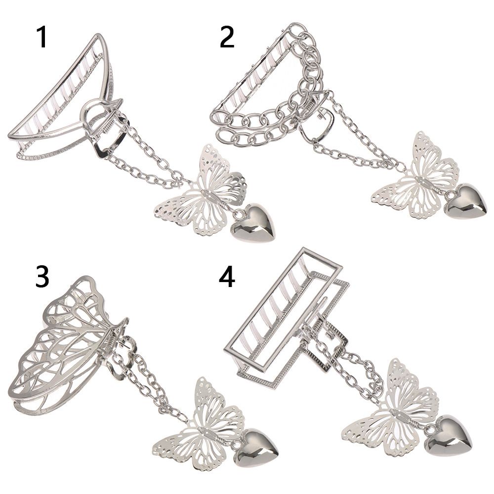 Kẹp Tóc Hình Bướm Bằng Kim Loại Phong Cách Hàn Quốc Mới Cho Nữ