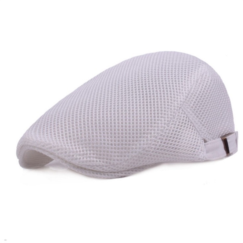 Nón Beret Phối Lưới Thoáng Khí Thời Trang Mùa Hè Cho Nam Nữ