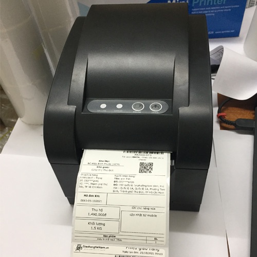 Máy In Xprinter XP-350B | XP-350BM -in Tem Mã Vạch, in đơn hàng -