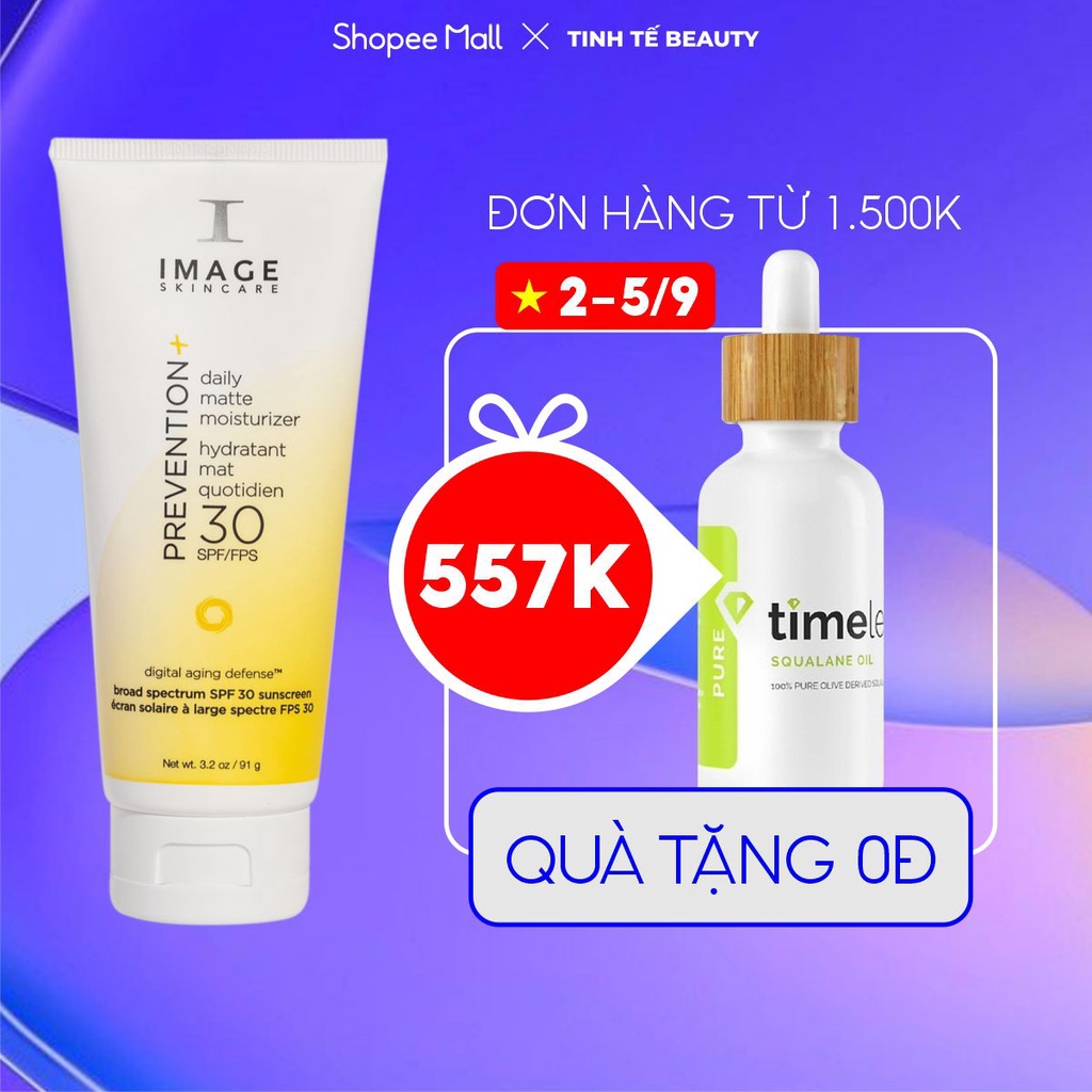 Kem chống nắng cho da dầu Image Skincare Prevention Daily Matte Moisturizer Oil Free SPF 32 91g