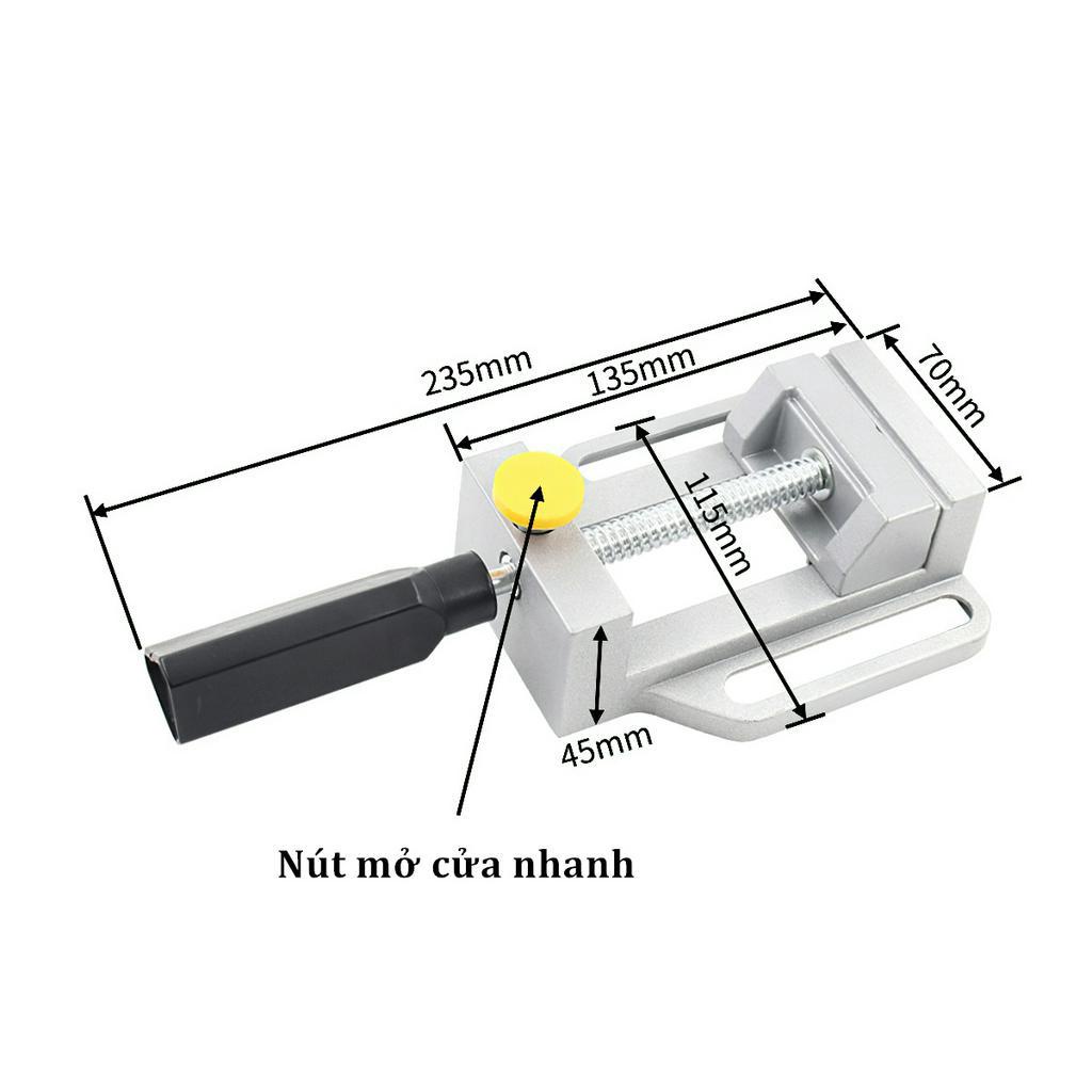 Ê tô thẳng kẹp bàn khoan cho khoan bàn