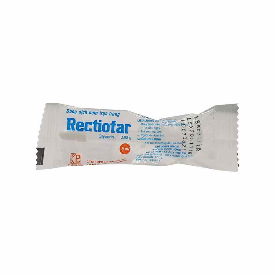 Dung dịch bơm trực tràng RECTIOFAR 5 cái