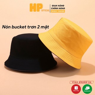 Mũ bucket trơn ❤️ Nón tai bèo vành tròn trơn 2 mặt Ulzzang form unisex nam nữ - BK02