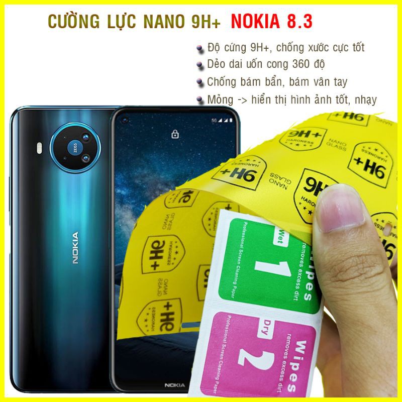 Dán cường lực dẻo nano Nokia 8.3