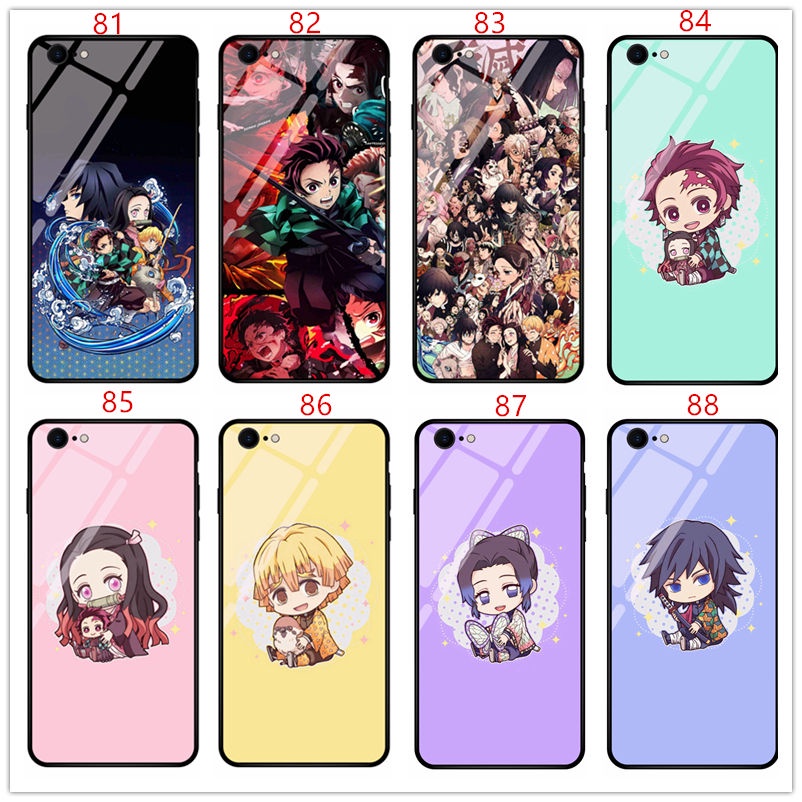 Ốp Điện Thoại Kính Cường Lực Cứng In Hình anime demon slayer: kimetsu no yaiba Cho redmi 10a / redmi 10c