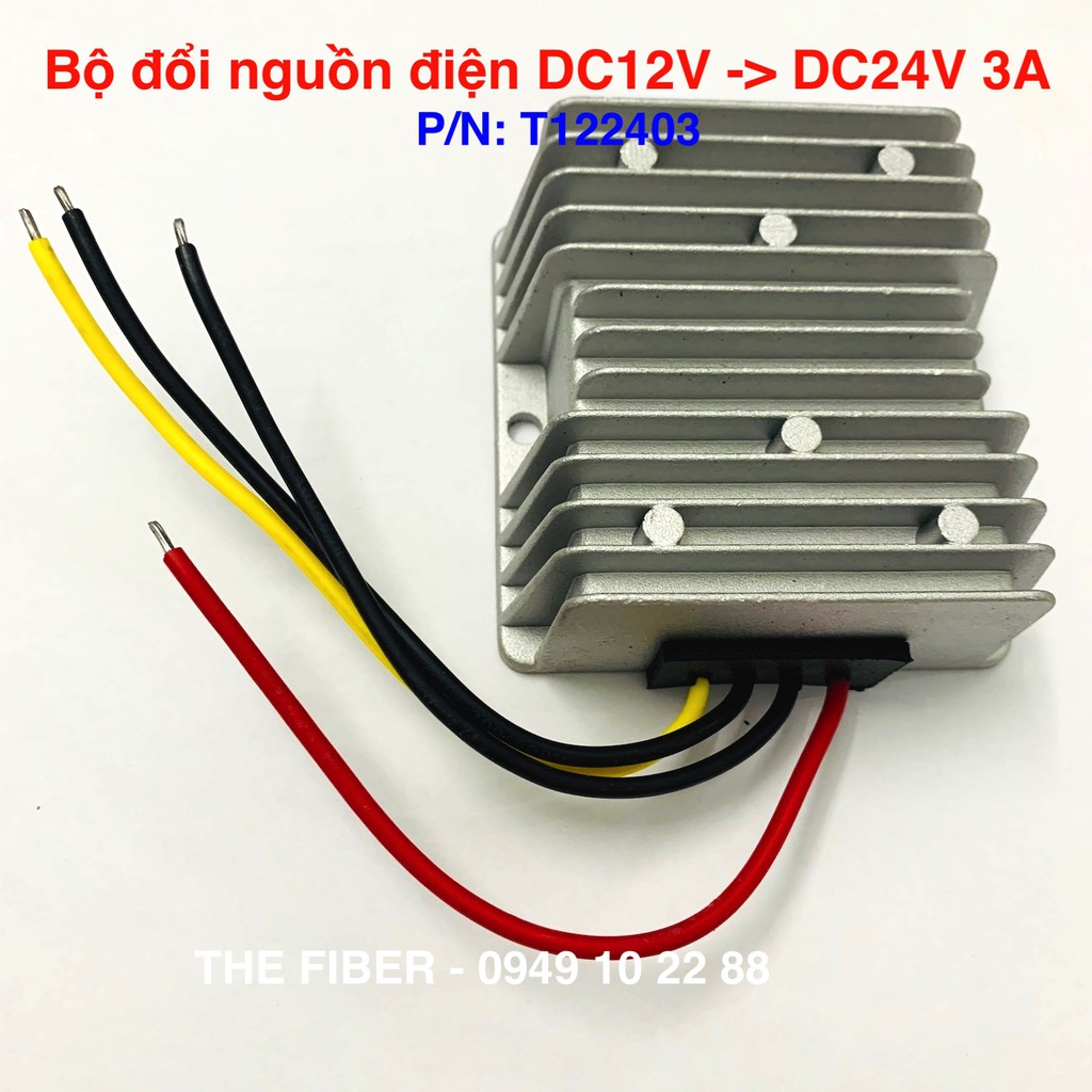 Bộ đổi nguồn điện DC12V sang DC24V, 3A