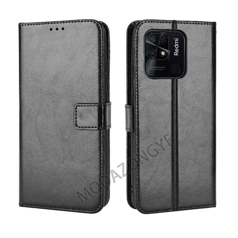 Ốp Điện Thoại Da PU Kiểu Ví Lật Có Đế Cho Xiaomi Redmi 10C Xiaomi Redmi10C