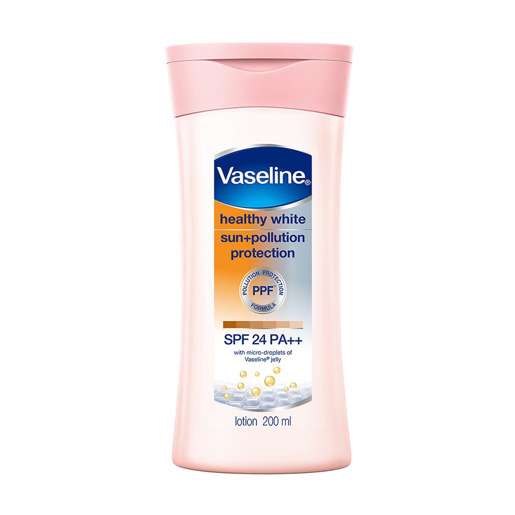 Vaseline Sữa Dưỡng Trắng Da Chống Nắng PPF Và SPF 24 PA++, 200ml