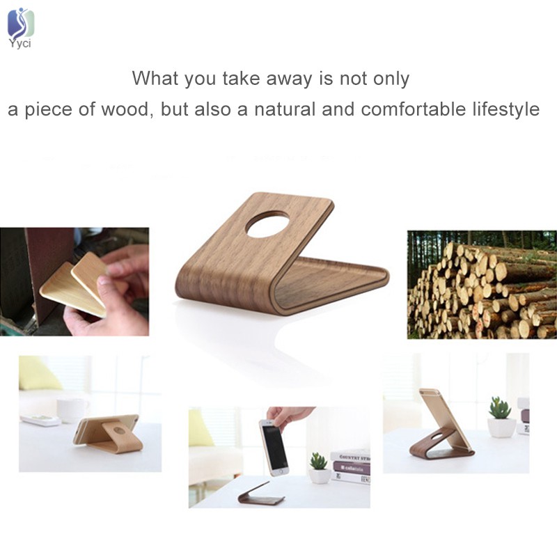 Giá đỡ điện thoại / máy tính bảng bằng gỗ độc đáo