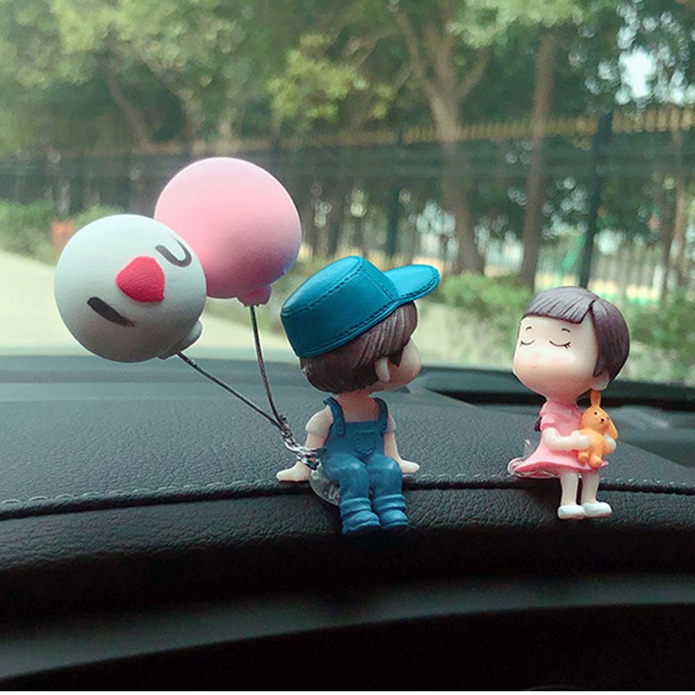 Đồ trang trí cặp đôi hoạt hình dễ thương AVALENTINE trang trí nội thất xe hơi