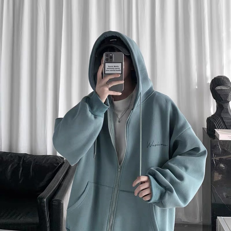 ÁO HOODIE NƯ FOM SIÊU TO NÓN LỚN PHỦ MÔNG THỜI TRANG