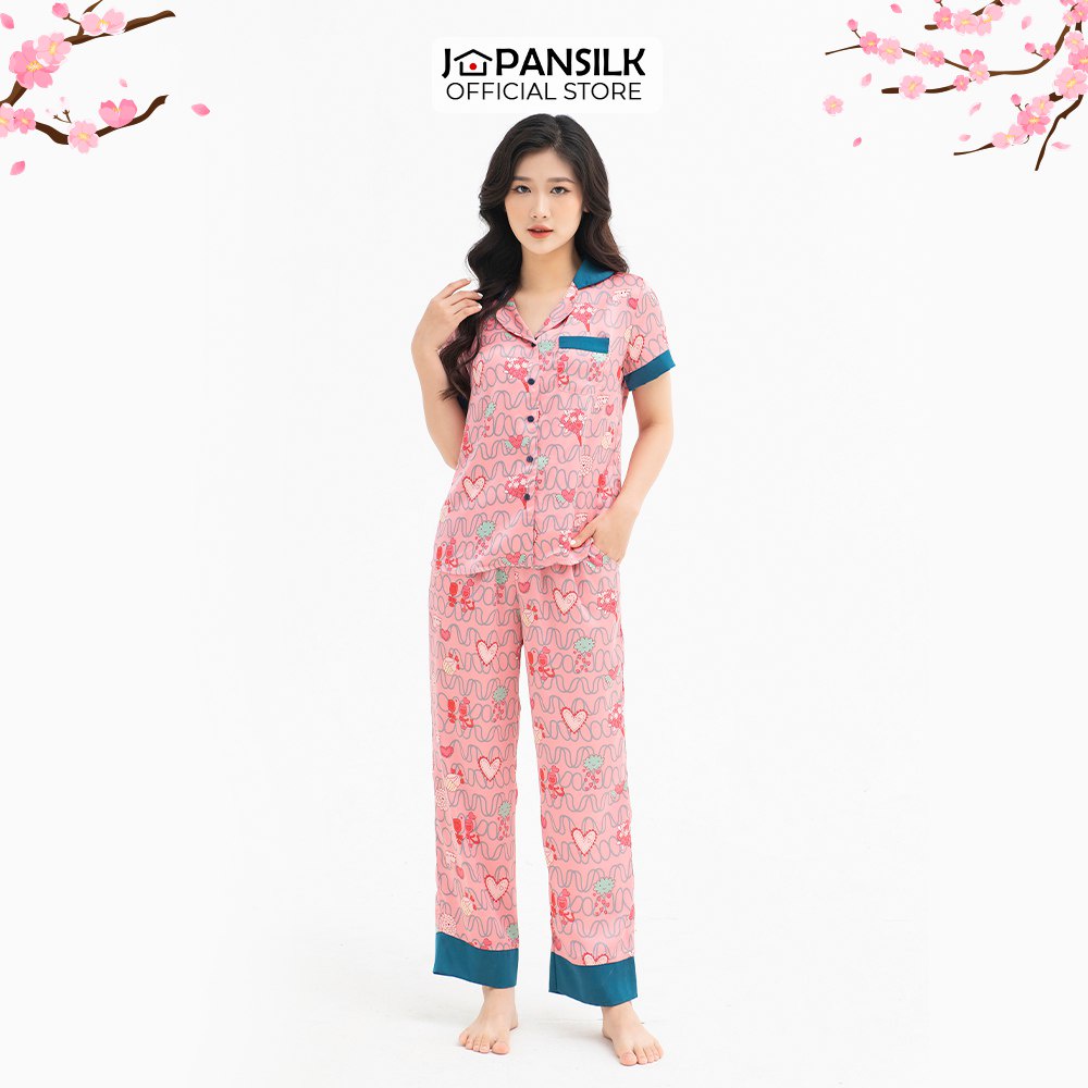 Combo Bộ Sưu Tập Pijama Lụa Satin Nhật Họa Tiết Đồ Ngủ Cộc Tay JAPAN SILK