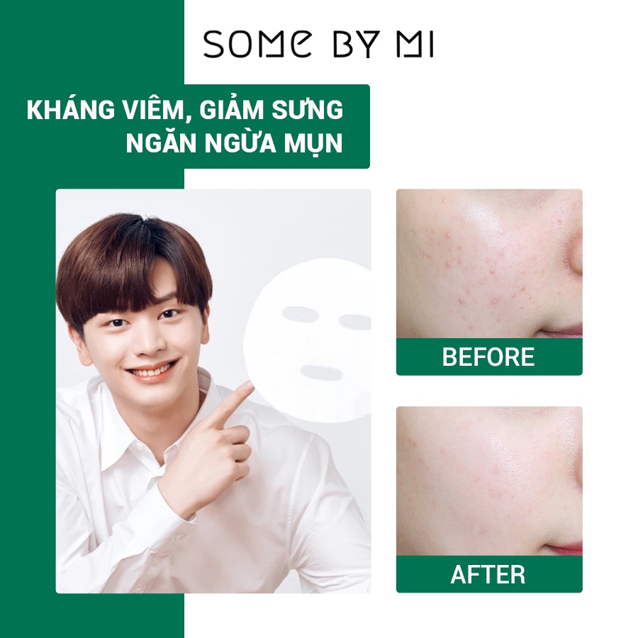 Mặt Nạ Chiết Xuất Tràm Trà Làm Dịu Da, Giảm Mụn Some By Mi Tea Tree Calming Sheet Mask 25g