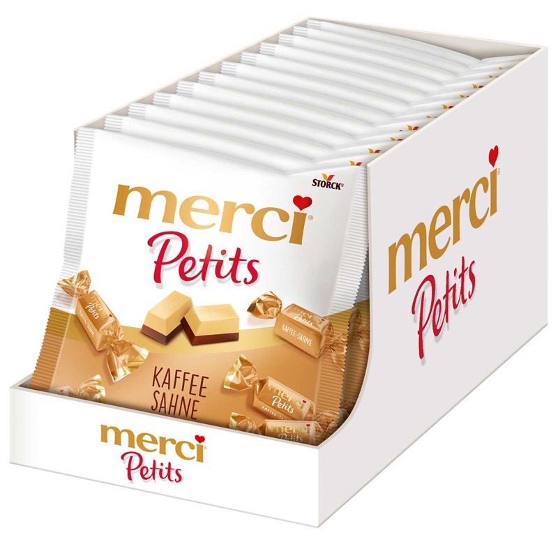 Chocolate Merci Petits Kaffee Sahne gói 125gr