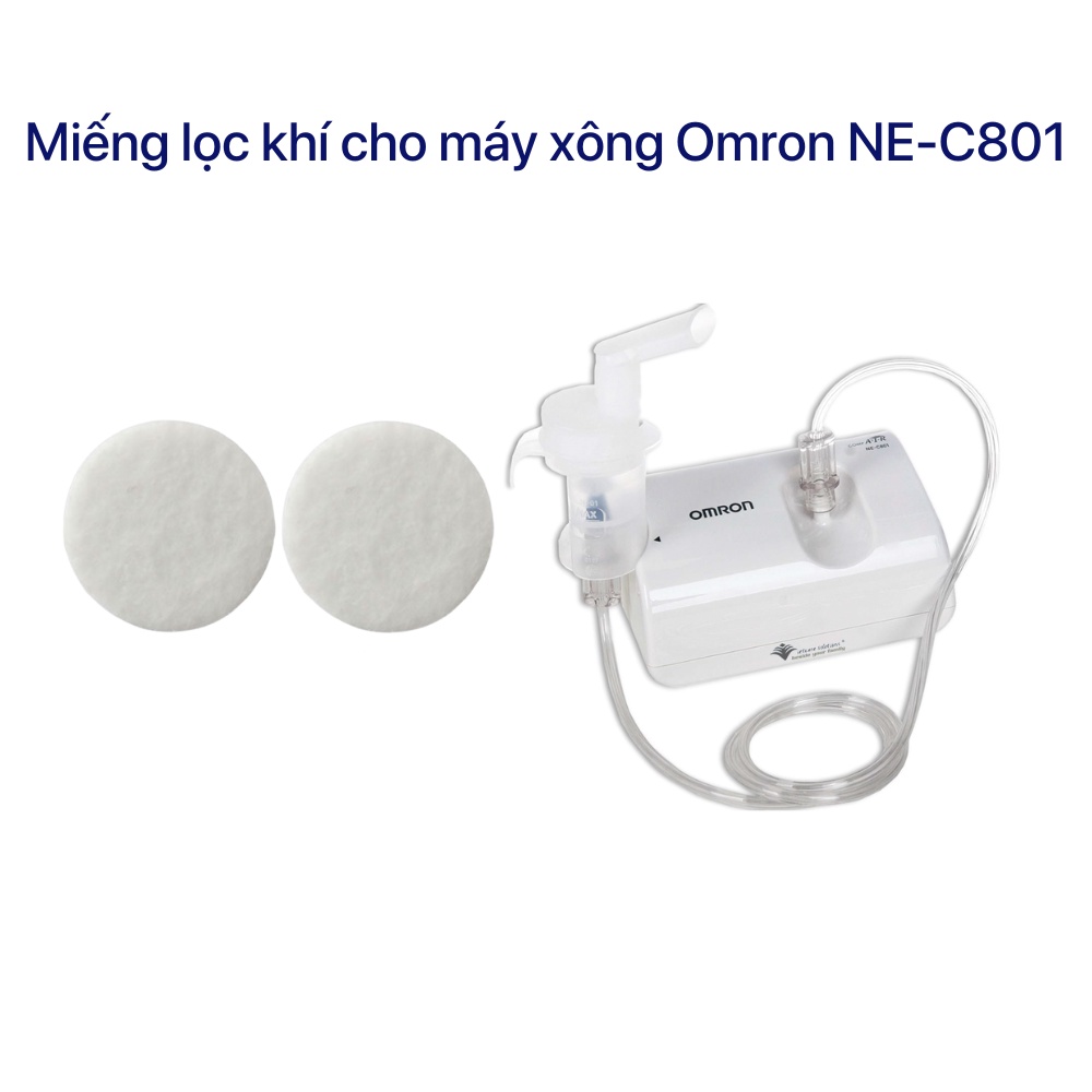 Miếng lọc khí cho máy xông Omron NE-C801 (1 túi: 5 miếng)