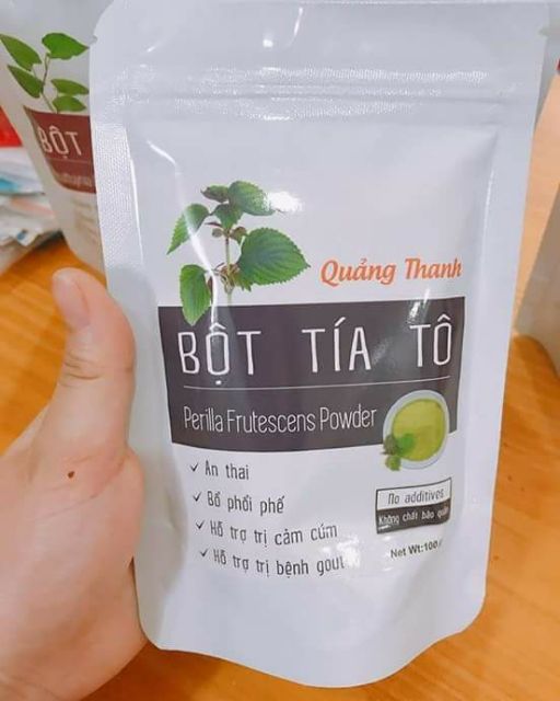 Bột rau tía tô sấy lạnh Quảng Thanh